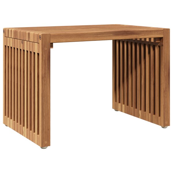 vidaXL Table d'appoint de jardin 50x32.5x35 cm Bois de teck massif
