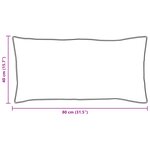 vidaXL Oreillers 2 Pièces Blanc 40 x 80 cm 130gsm 100  coton