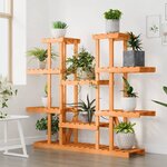 vidaXL Support à fleurs 110x25x110 5 cm bois massif de sapin