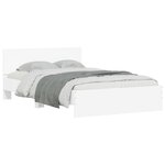 vidaXL Cadre de lit sans matelas blanc 120x190 cm