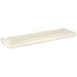 vidaXL Coussin de palette pour banc crème 140x40x8 cm tissu Oxford