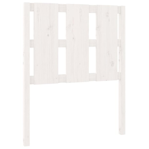 vidaXL Tête de lit Blanc 80 5x4x100 cm Bois massif de pin