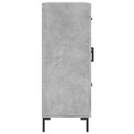 vidaXL Buffet gris béton 69 5x34x90 cm bois d'ingénierie