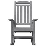vidaXL Chaise Berçante de Jardin 2 Pièces Gris clair 70 x 92 x 108 cm