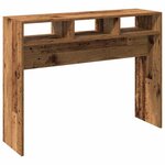 vidaXL Table console vieux bois 105x30x80 cm bois d'ingénierie