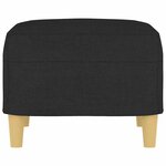 vidaXL Repose-pied Noir 60x50x41 cm Tissu