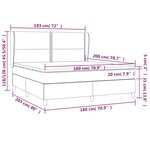 vidaXL Sommier à lattes de lit et matelas Gris foncé 180x200cm Velours