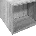 vidaXL Cadre de lit sonoma gris 135x190 cm bois d'ingénierie