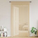 vidaXL Rideau en fils 2 Pièces 100 x 250 cm Beige