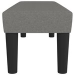 Banc banquette 100 x 30 x 30 cm tissu gris foncé 02_0010540