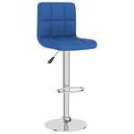 vidaXL Tabourets de bar lot de 2 bleu tissu