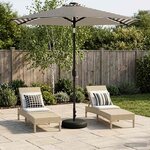 vidaXL Parasol de jardin avec lumières LED et base 230 x 230 cm