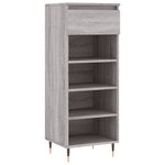 vidaXL Armoire à chaussures Sonoma gris 40x36x105 cm Bois d'ingénierie