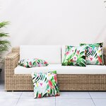 vidaXL Coussins décoratifs lot de 4 Multicolore 50x50 cm Tissu