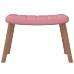 vidaXL Chaise de relaxation avec repose-pied Rose Velours