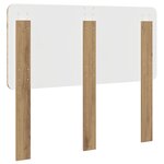 vidaXL Tête de lit Chêne artisanal 135 cm Bois d'ingénierie