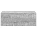 vidaXL Tables de chevet flottantes 2 Pièces Sonoma gris 40x30x15 cm