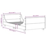 vidaXL Cadre de lit sans matelas cire marron 100x200cm bois pin massif