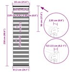 vidaXL Store zèbre gris foncé largeur du tissu 60 9 cm polyester