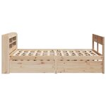 vidaXL Cadre de lit sans matelas 120x200 cm bois de pin massif