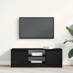 vidaXL Meuble TV chêne noir 102x30x36 cm bois d'ingénierie
