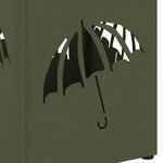 vidaXL Porte-parapluie Olive 15 5 x 15 5 x 49 cm Acier