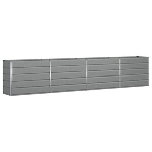 vidaXL Jardinière Gris clair 480 x 50 x 45 cm Acier galvanisé