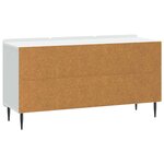 vidaXL Meuble TV Blanc 99 x 34 5 x 52 cm Bois d'ingénierie