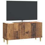 vidaXL Meuble TV 99 x 34 5 x 50 cm Bois ancien Bois d'ingénierie