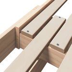 vidaXL Lit extensible pour enfants Other Marron 80 x 130 / 165 / 200 cm