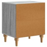 vidaXL Cabinet de chevet Sonoma gris 43 x 34 5 x 50 cm