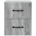 vidaXL Cabinet de chevet mural Sonoma gris 34 5 x 33 x 40 cm