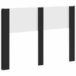vidaXL Tête de lit Noir PB