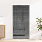 VidaXL Rideau anti-insectes gris foncé 100x200 cm bambou