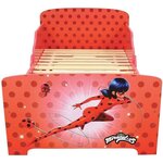 Miraculous ladybug lit avec sommier à lattes 140 x 70 cm