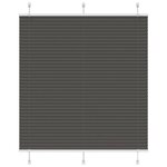 vidaXL Store plissé noir 120x150 cm largeur du tissu 119 4cm polyester