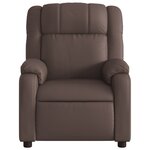 vidaXL Fauteuil inclinable Marron Similicuir