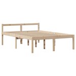 vidaXL Lit bibliothèque sans matelas 140x200 cm bois massif de pin