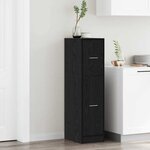 vidaXL Cabinet de Pharmacie Chêne noir 30 x 41 x 118 cm