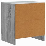 vidaXL Cabinet de chevet 2 Pièces Sonoma gris 43 x 34 5 x 47 cm