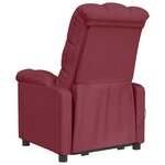 vidaXL Fauteuil de massage Rouge bordeaux Tissu