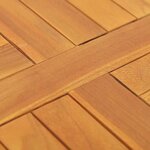 vidaXL Dessus de table Bois de teck solide Rond 2 5 cm 50 cm