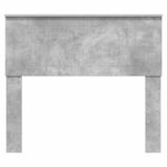 vidaXL Tête de lit Gris béton 100 cm Bois d'ingénierie