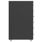 vidaXL Classeur mobile Anthracite 28x41x69 cm Métal