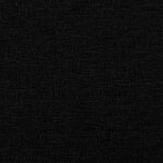 vidaXL Cadre de lit avec tête de lit Dover noir 90x200 cm tissu