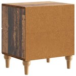 vidaXL Cabinet de chevet 2 pc Bois ancien 43 x 34 5 x 48 cm