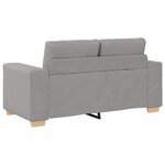 vidaXL Ensemble de Canapés 2 Pièces Gris 221 x 78 x 80 cm Tissu