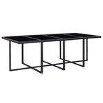 vidaXL Salon de jardin 13 Pièces avec coussins Résine tressée Noir