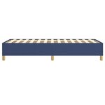 vidaXL Cadre de lit sans matelas bleu 90x200 cm tissu
