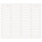 vidaXL Tête de lit murale Blanc 81x3x91 5 cm Bois massif de pin